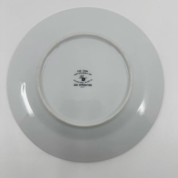 International Silver Co Fine China Cup & 3 Saucers 326 Springtime 4 Pc Serveware - Picture 3 of 11